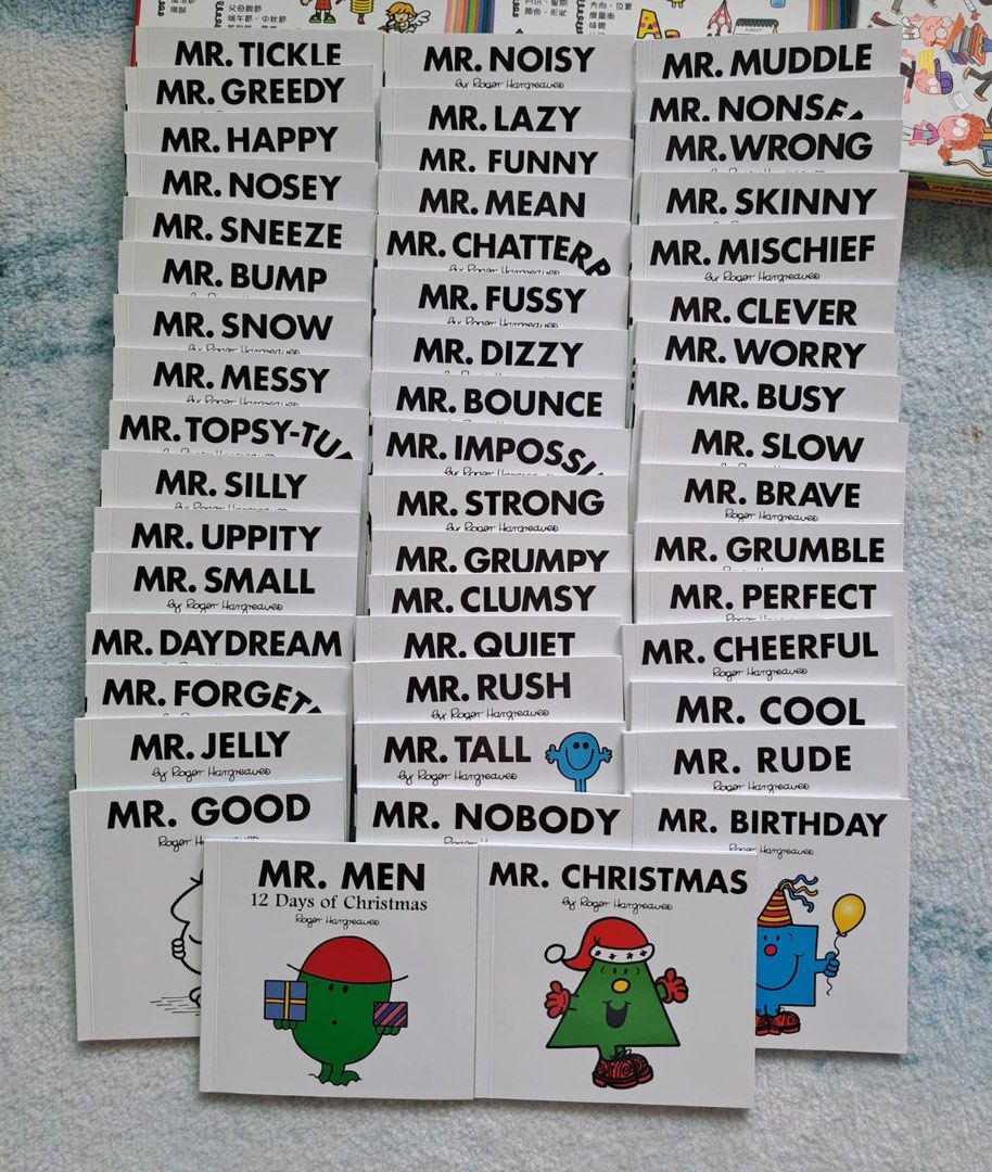 Mr. Men The Complete Collection 奇先生 英文繪本故事書｜50 books｜點讀版