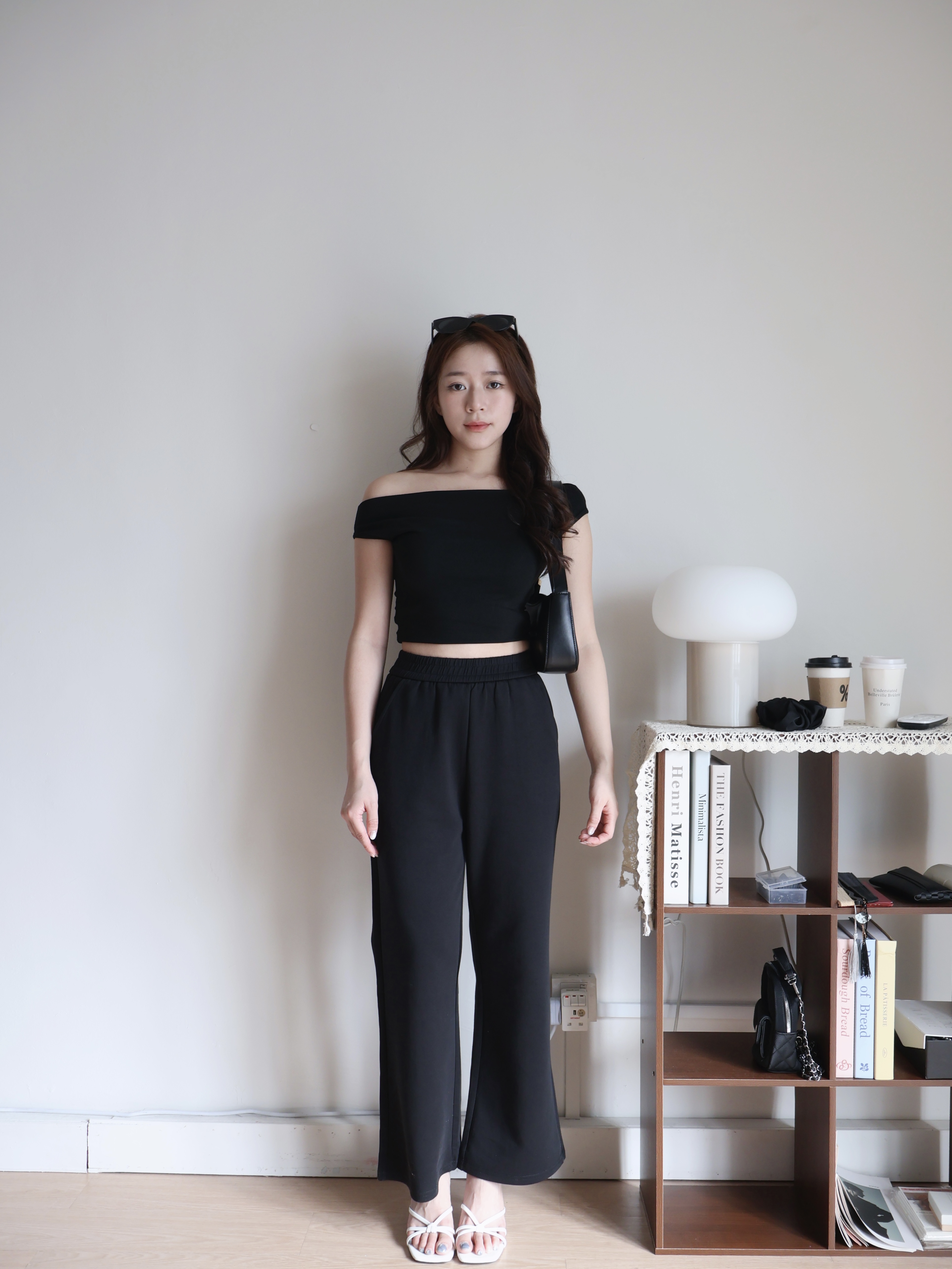 Rosie Cropped Top | Black