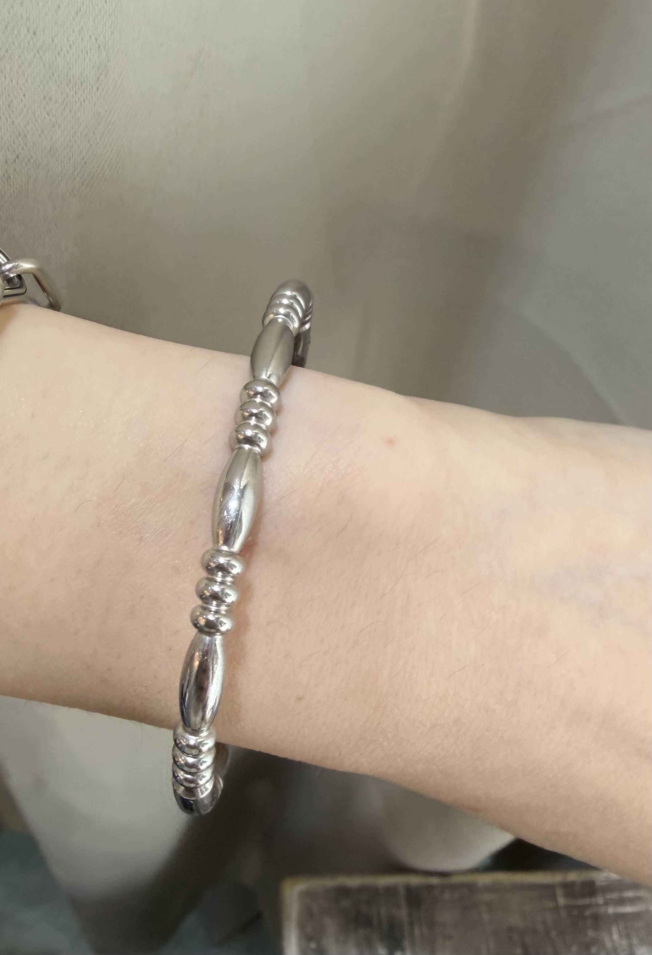 泰國銀🇹🇭銀色串珠手鐲