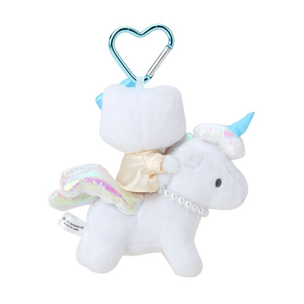 現貨｜Sanrio Hello Kitty 獨角獸 飛馬 日版 吊飾 毛公仔 連心形扣 (KT45-01)