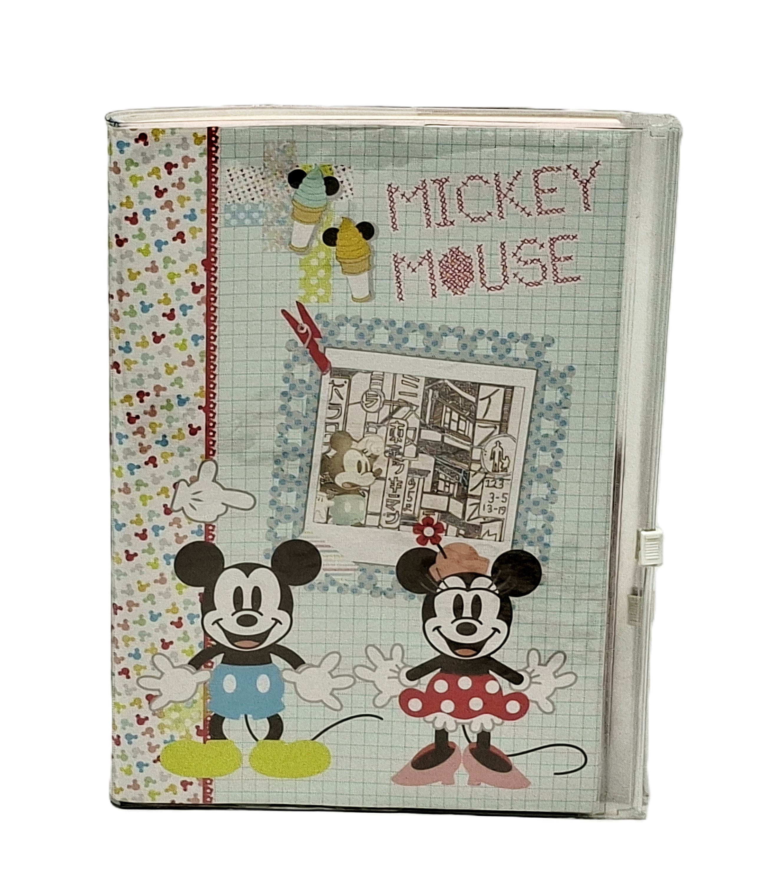 A5雙夾鏈收納筆記 Mickey And Minnie Mouse   (DPNA-25016B)