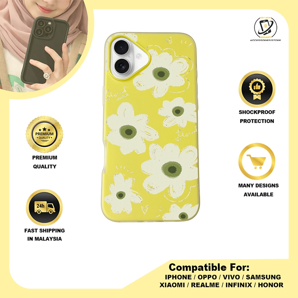 JELLY CASE PHONE FOR IPHONE - DESIGN FLOWER J