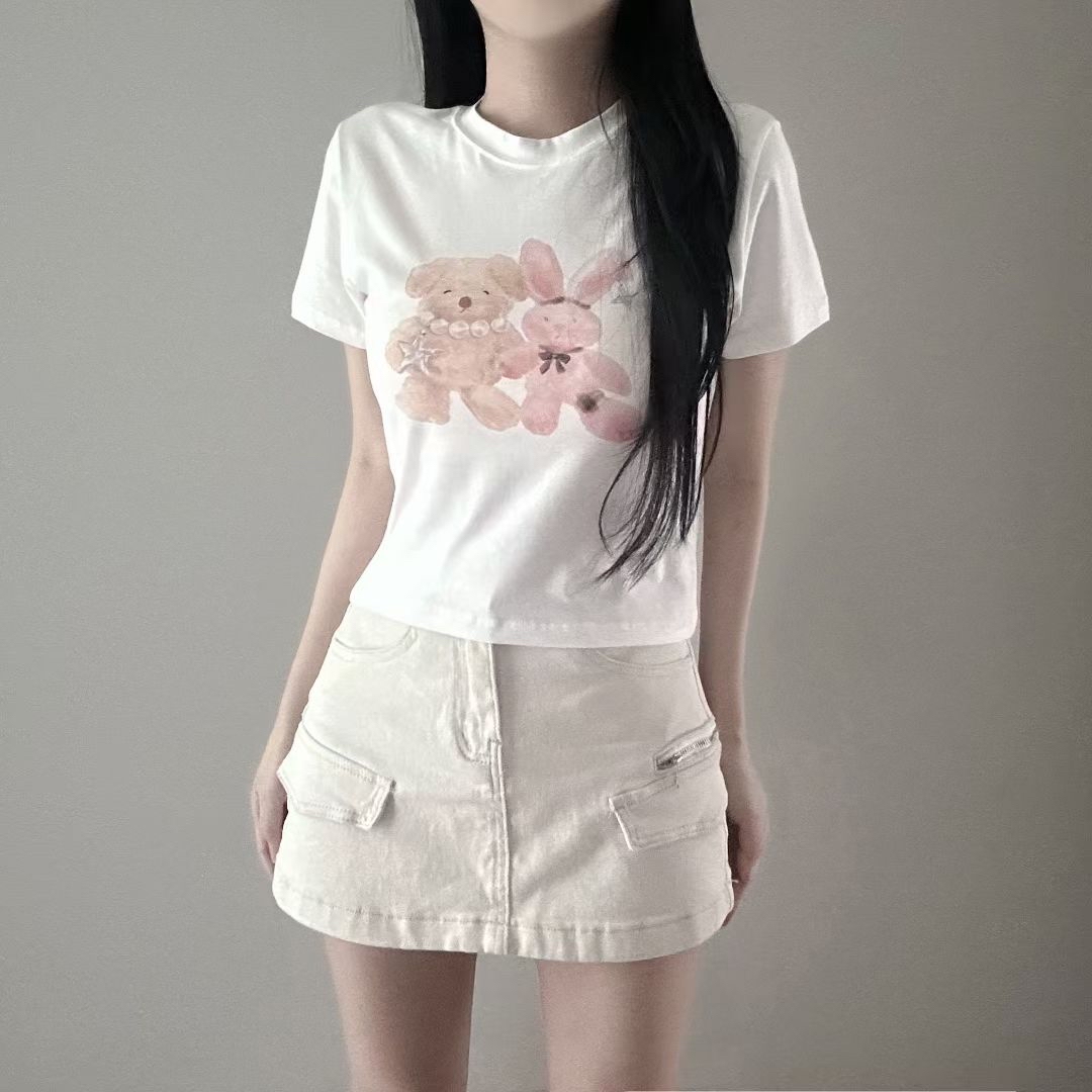 韓國兔仔熊仔短Tee