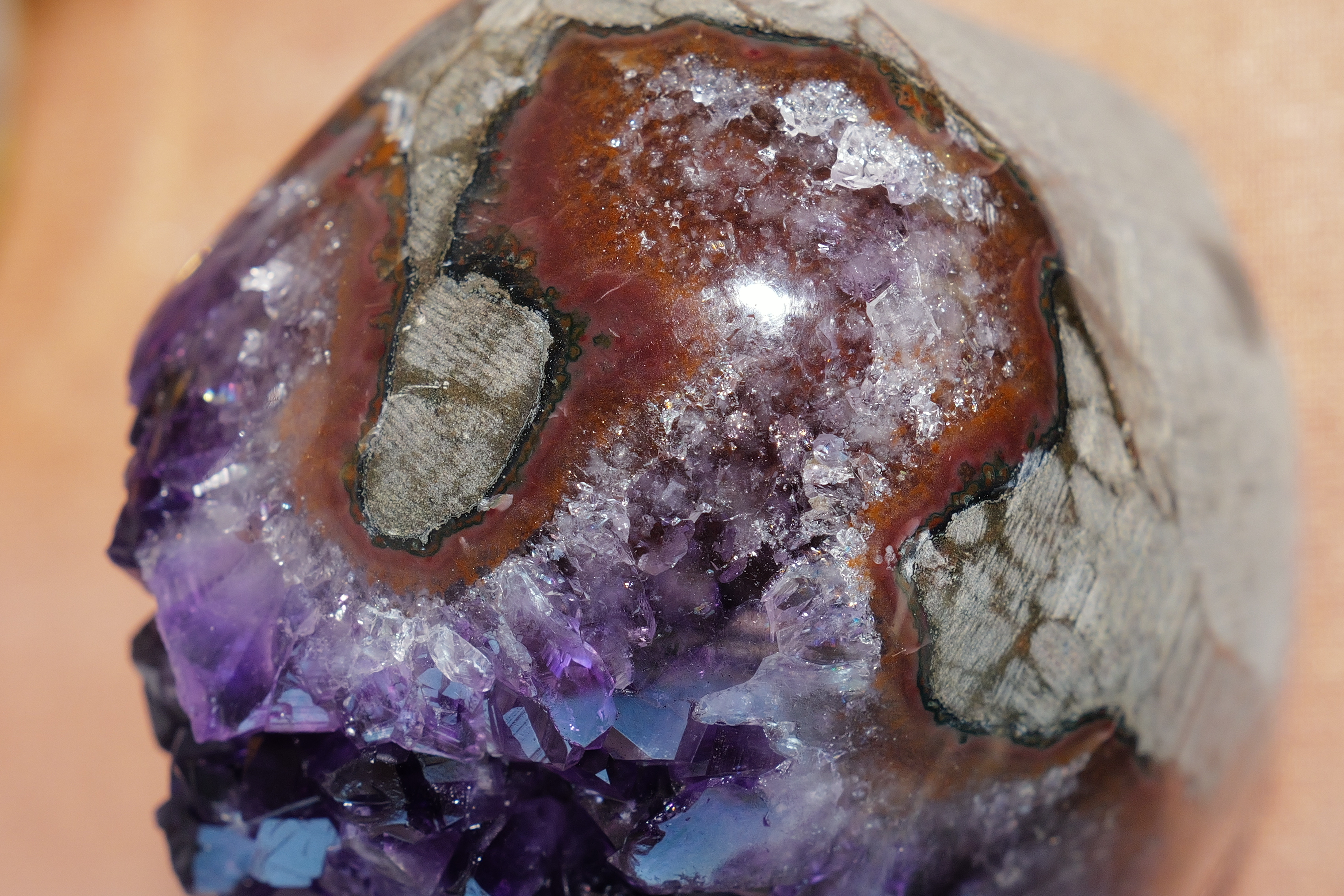 ༒ Uruguay 頂級帝王紫 7.5cm紫晶鎮༒ AM3001C31GA7A-RA28*AST