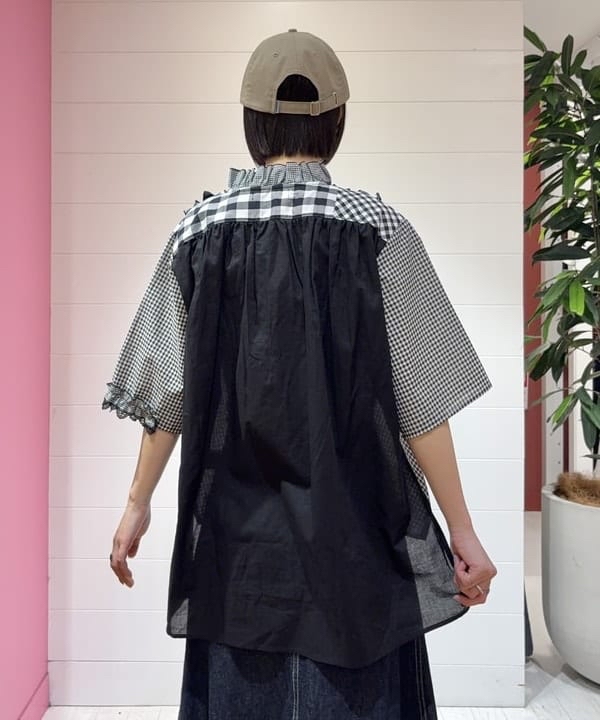 日本製TORI-TO x BEAMS BOY 拼款恤衫