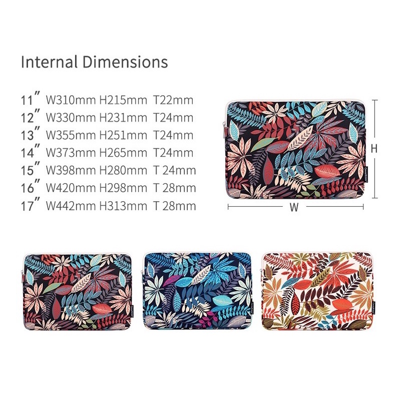 11 - 15 Inch Floral Laptop Bag