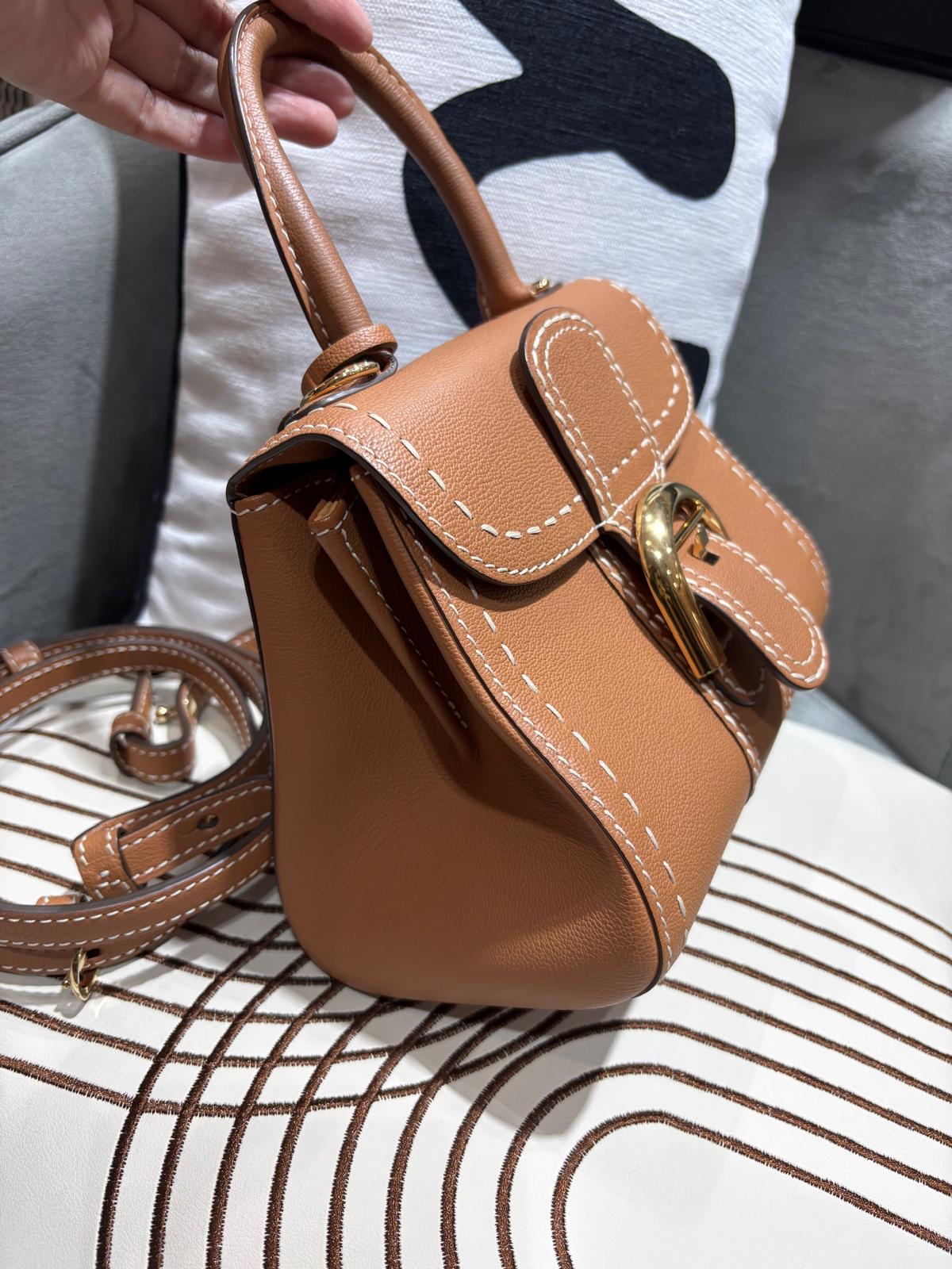 Delvaux Brillant Mini Surpiqué rodeo calfskin 100%Authentic ,98%new✅dust bag  