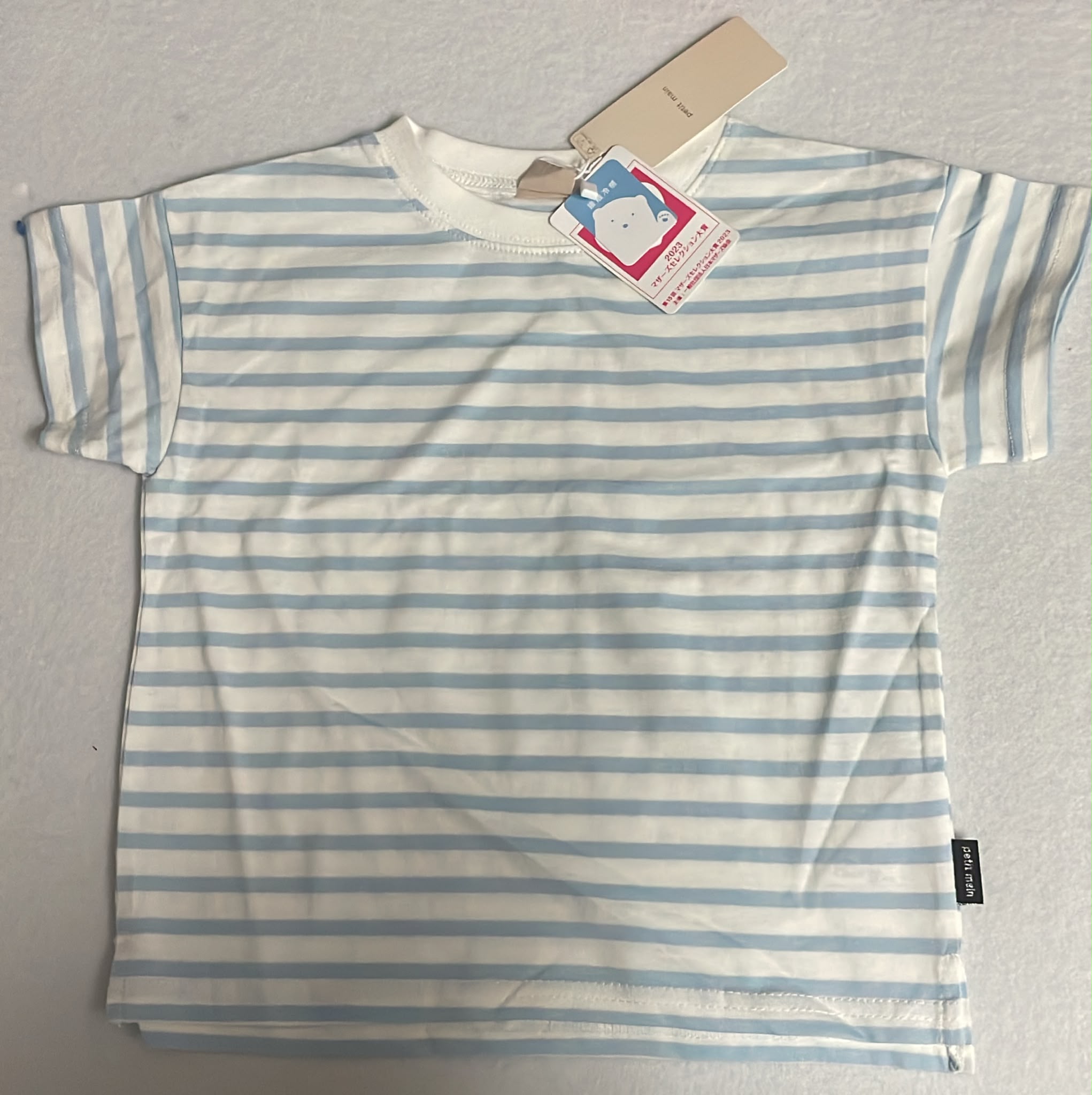 petit main 冷感tee 100碼 （清貨不設儲貨-boxP1)