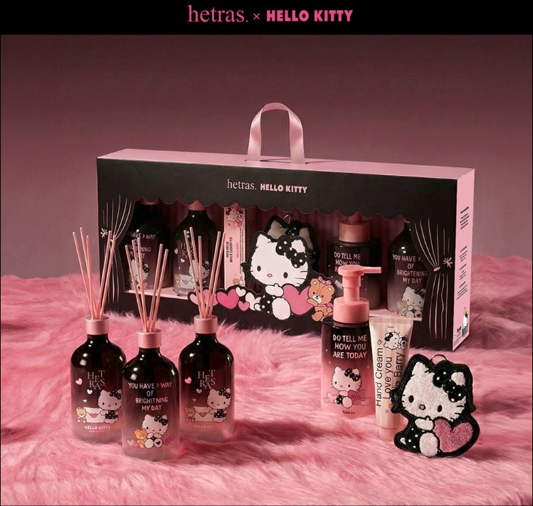 韓國限購限量🔥hetras. x Hello Kitty Black Limited Gift Set (現貨品)