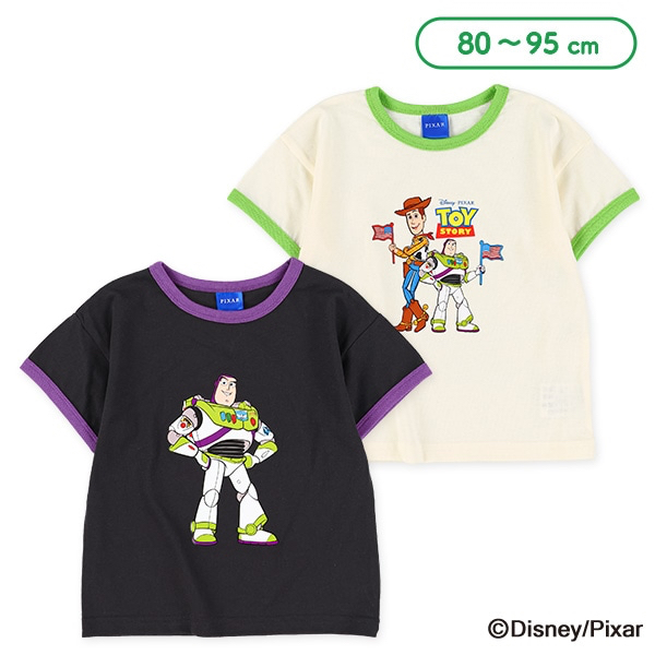 🇯🇵預訂 日本直送🇯🇵兩色Toy Story人物印花撞色邊短袖T恤