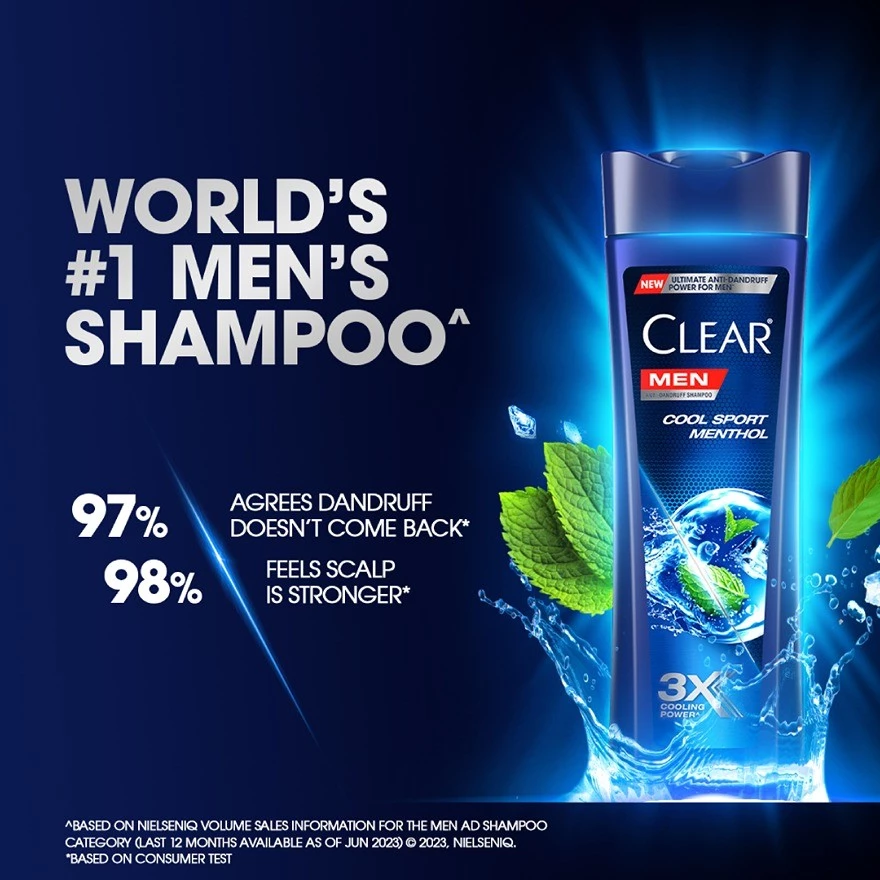 Clear Men Shampoo 170ml - Cool Sport Menthol