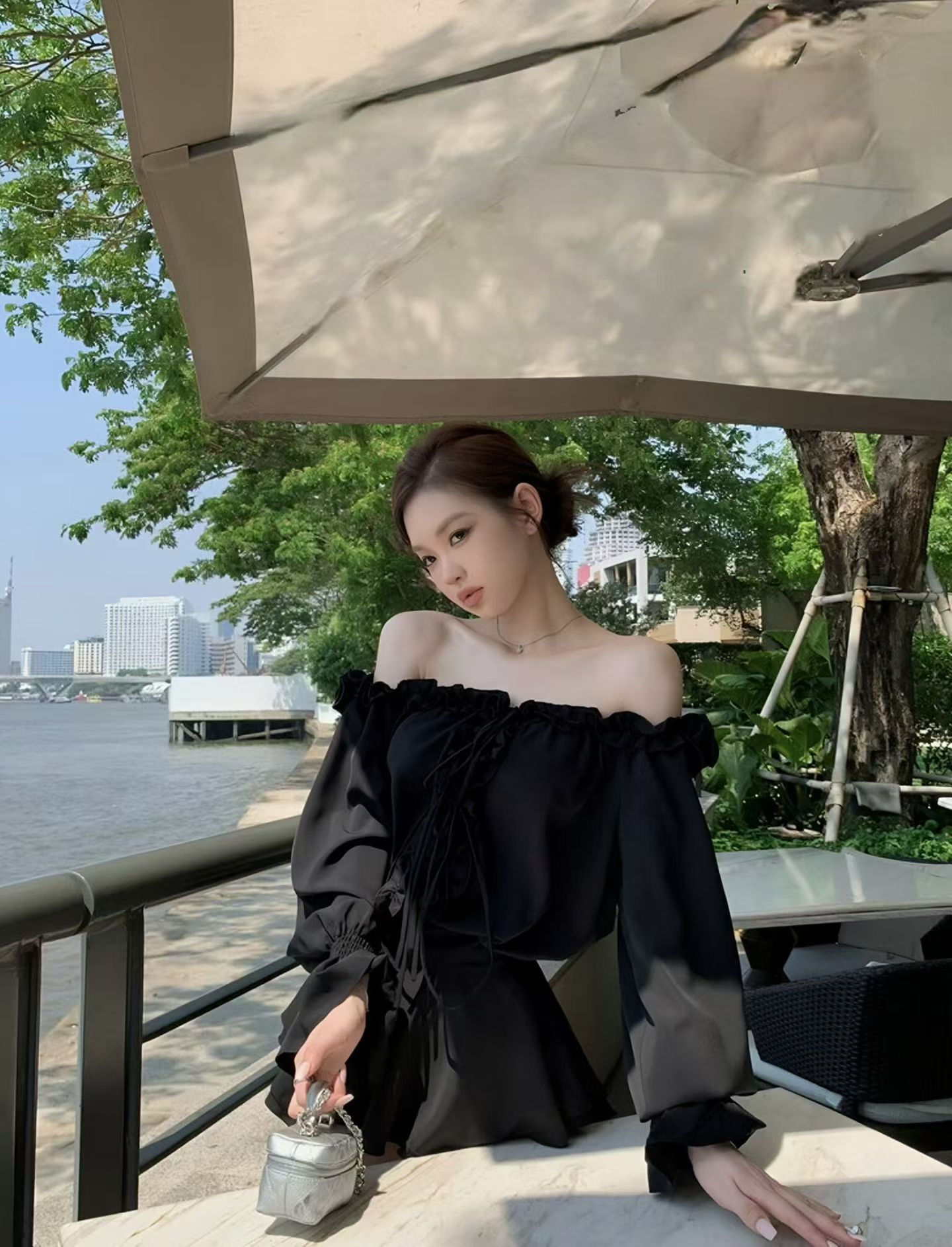 4555 Heiress Fairy Ruffle Co-ord "法式千金仙气荷叶边连身裙"