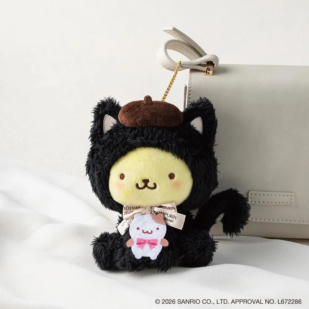 🎀【預訂】Godiva Black Cat Collection Pompompurin公仔掛飾 & 朱古力