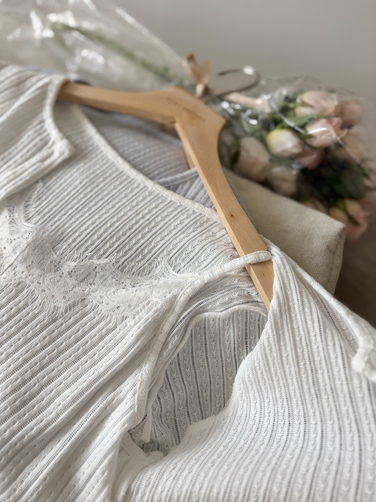 [假兩件] Lumiere Lace Layered Top (Babyblue)