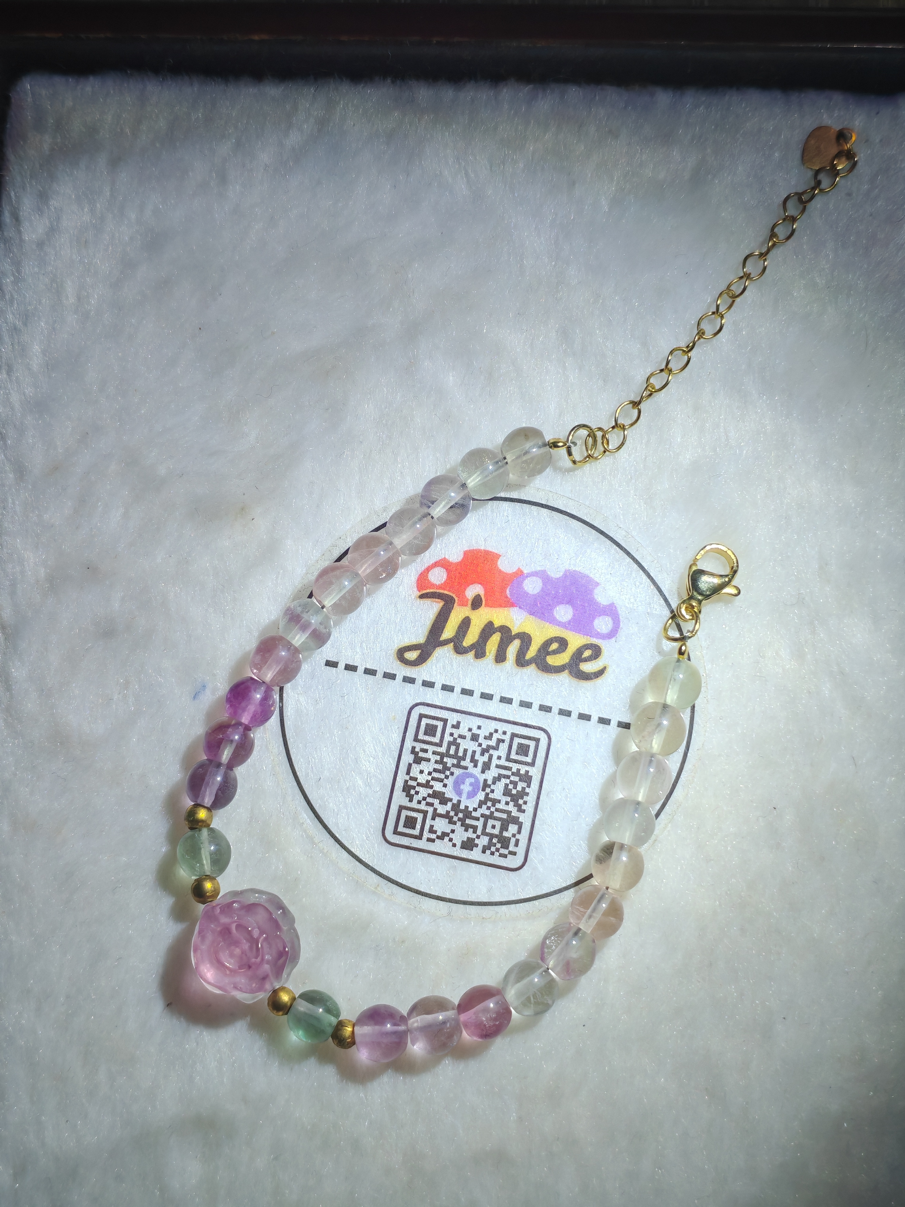 螢石玫瑰花手鏈