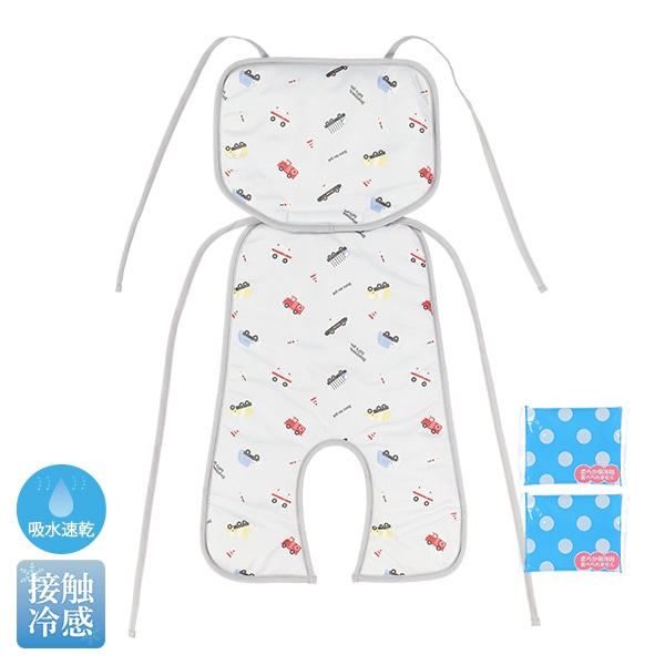 🇯🇵預訂 日本直送🇯🇵車車印花網眼嬰兒車車墊附冷凍包
