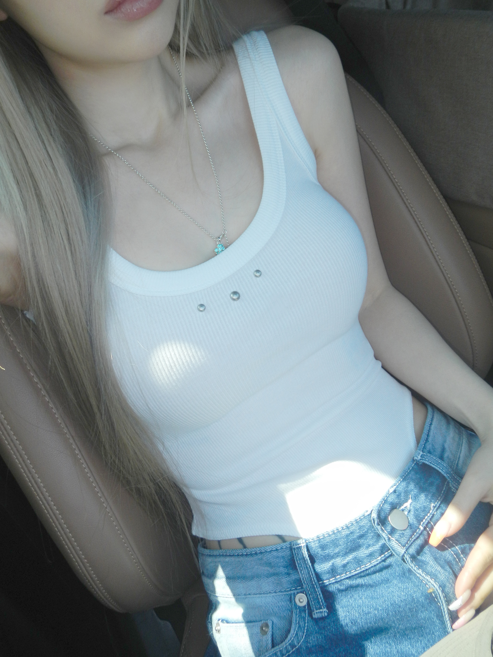 Ribbed Studded High-Cut Bodysuit