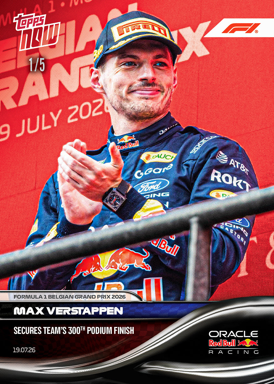 Max Verstappen - 2026 F1 Topps Now #49 Belgian GP 紀念卡【團購】