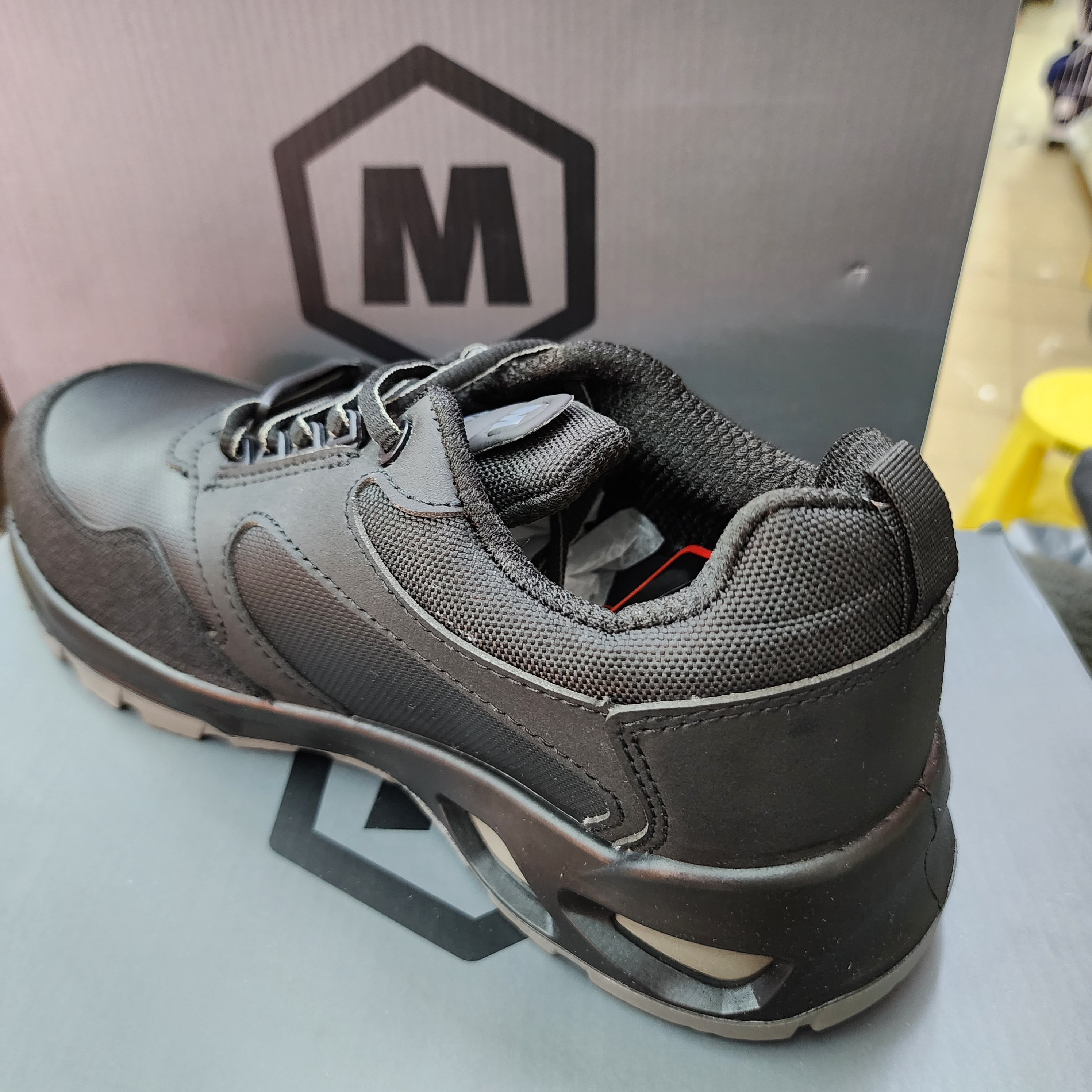 MODASAFE M-231 LOW CUT SAFETY SHOES SPORT BLACK ESD METAL FREE SIRIM APPROVED Kasut Keselamatan