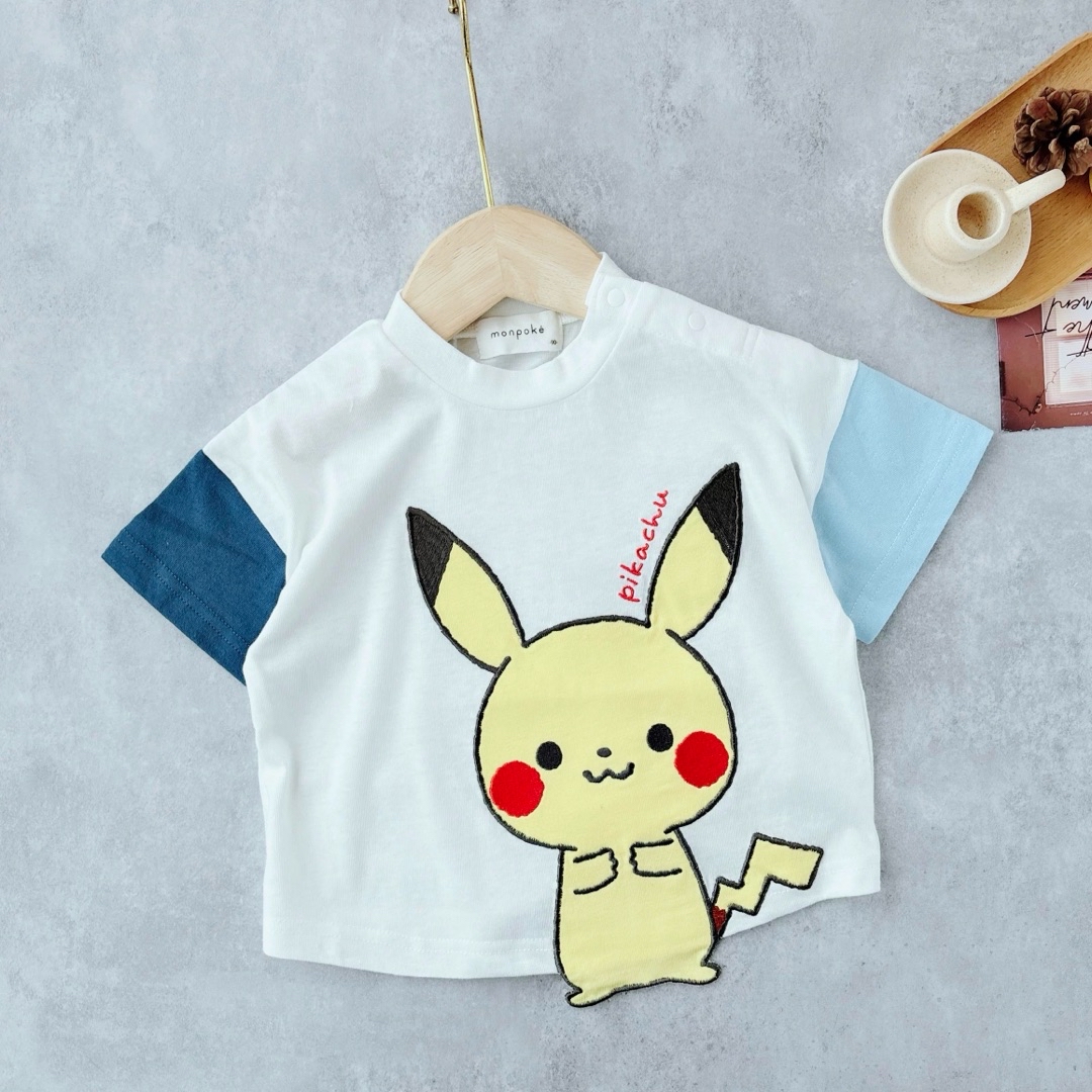 A0058 拼袖成隻比卡超短袖