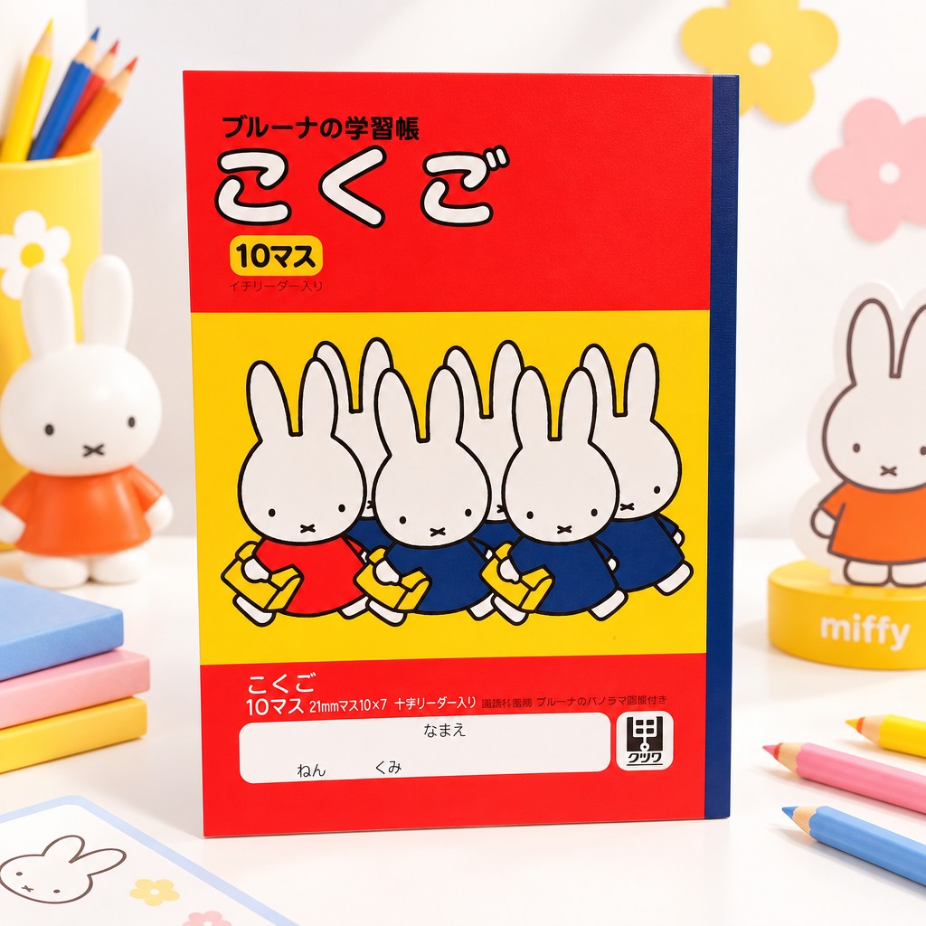 B5學習帳-21mm方格 MIFFY  (536DB)