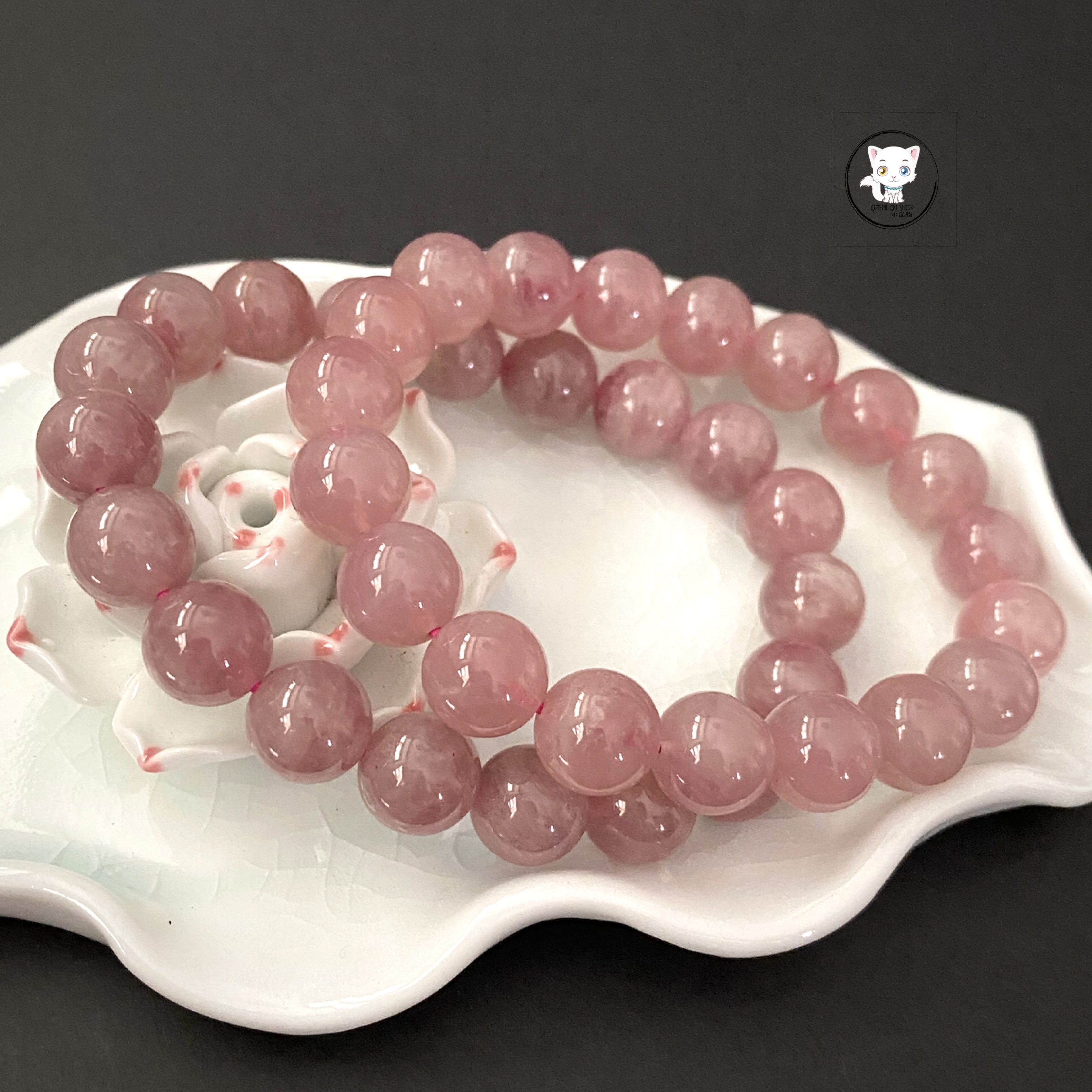 天然紫馬粉晶手鏈 10.5mm