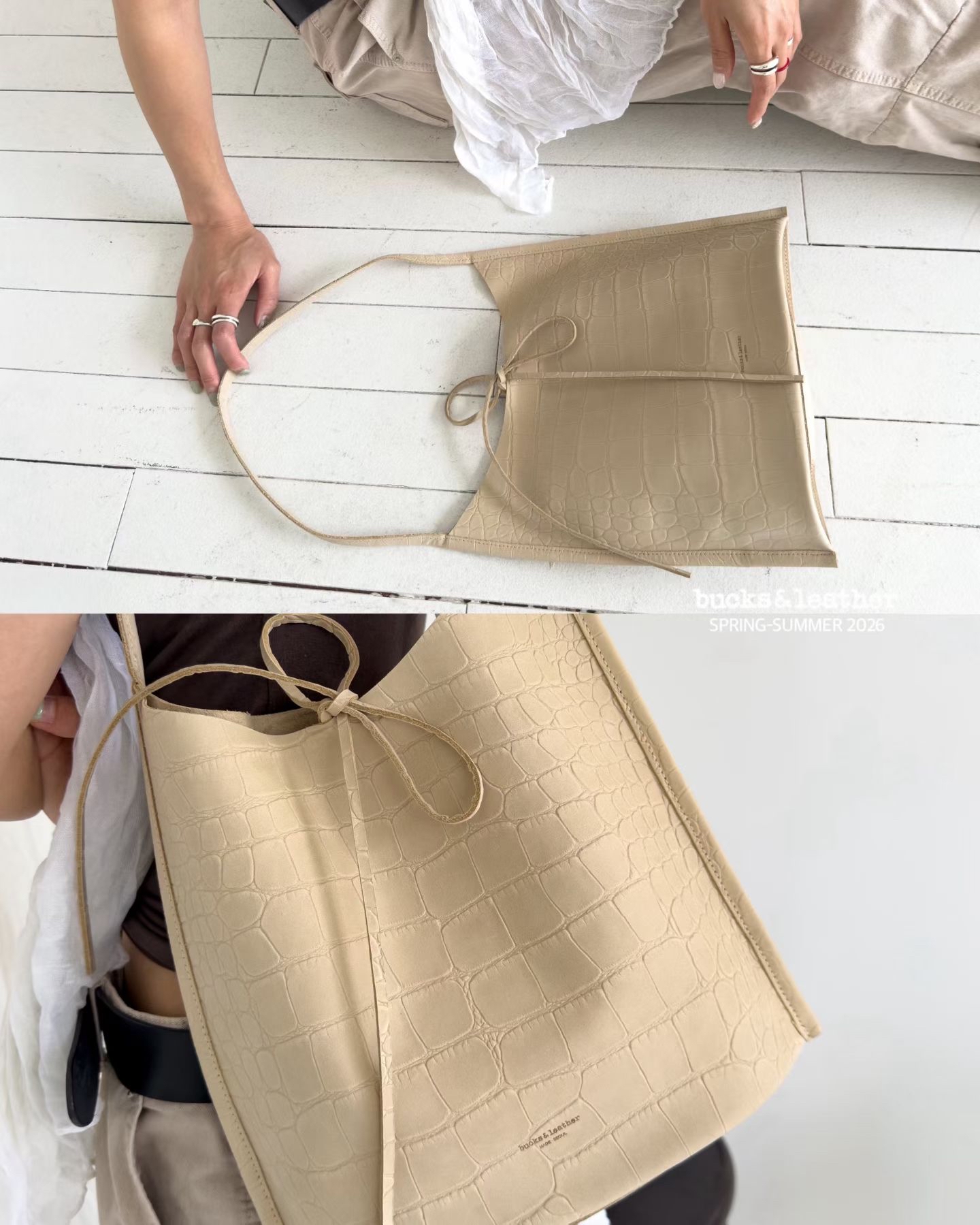 【26SS 】預訂_Flat Shoulder by Bucks & Leather