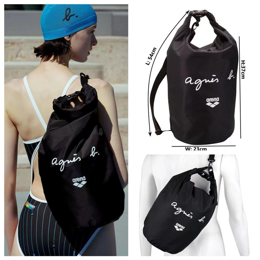 agnès b. × Arena 限量聯名！防水乾濕分離桶袋 (Dry Bag)