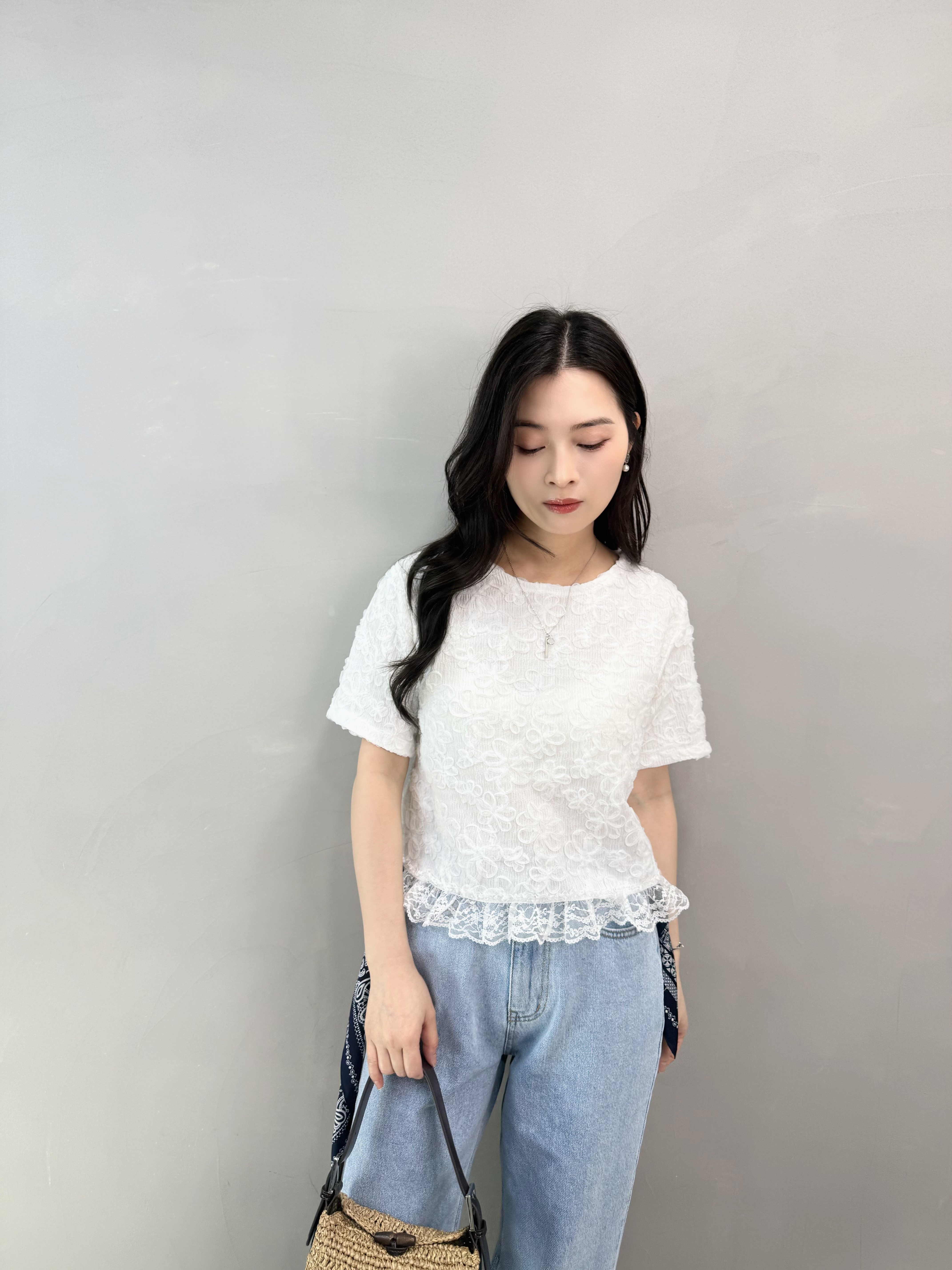 N60 立體花Lace Top