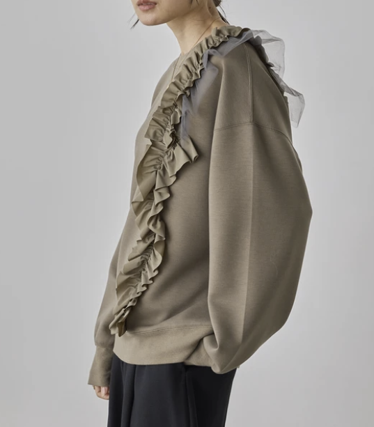 不對稱荷葉邊上衣 - 2026 流行穿搭  荷葉邊上衣 春夏時尚穿搭 成人休閒 日常穿搭 易於配搭 日本直送   #JP-I-260017