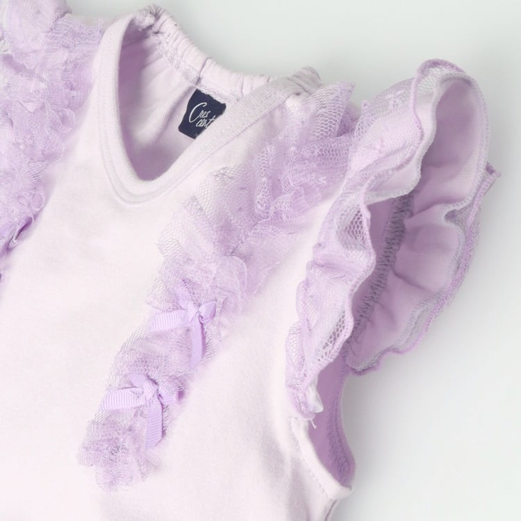 🆕【⭐訂購⭐】 🇯🇵日本直送🌀薄紗荷葉邊 拼接 連身裙［2款選］🌀[ELDA-0131][260514]