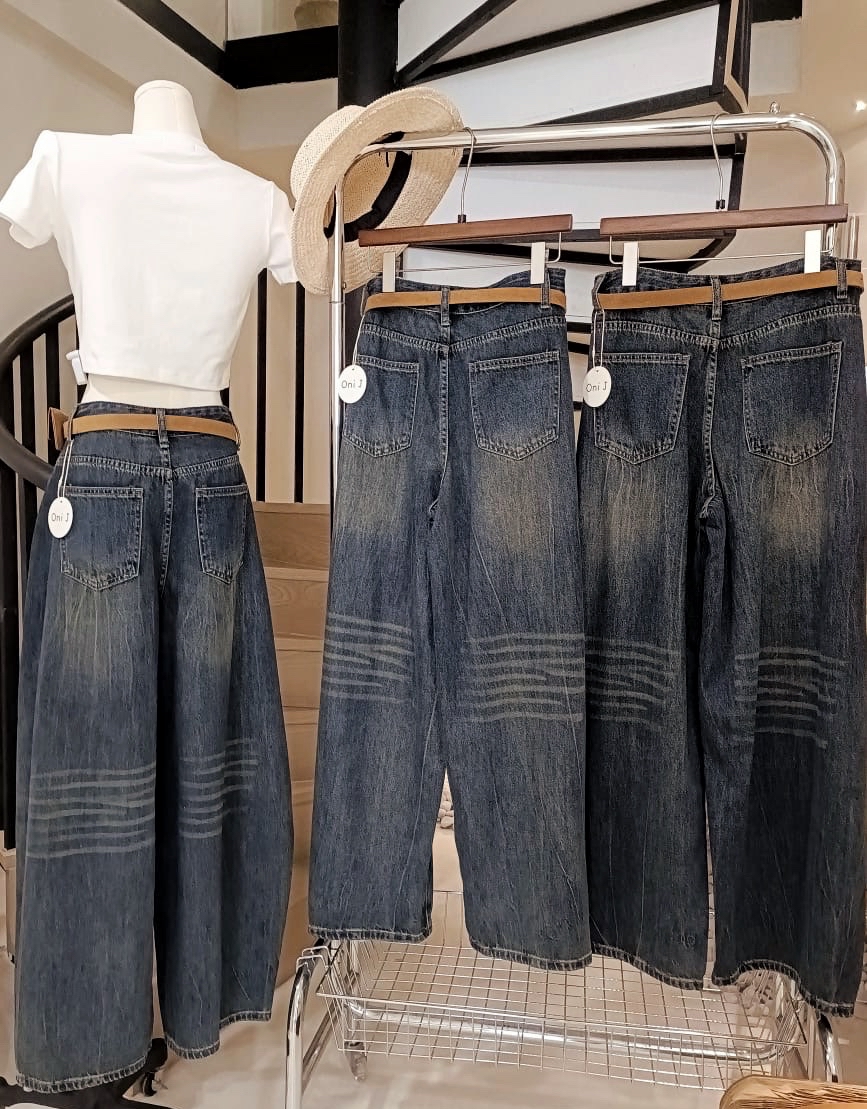 3591牛仔长裤(腰带)