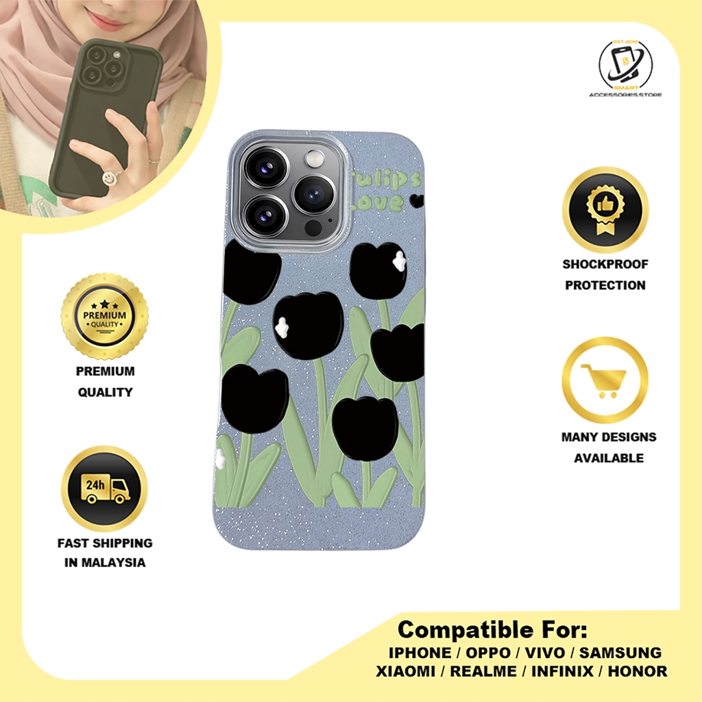 BLING CASE PHONE FOR IPHONE - DESIGN FLOWER R