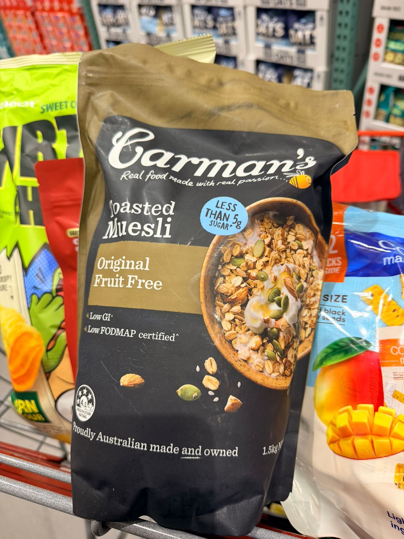 澳洲Costco  原味無果麥片 1.5公斤 