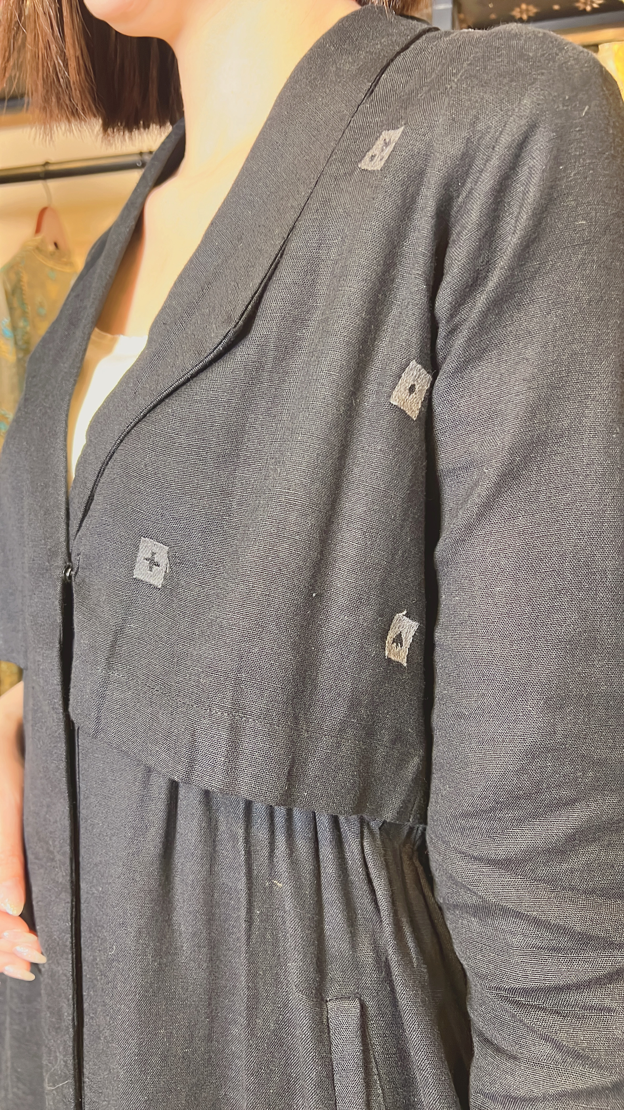 Black Simple fake 2 pcs OP 38" #1065