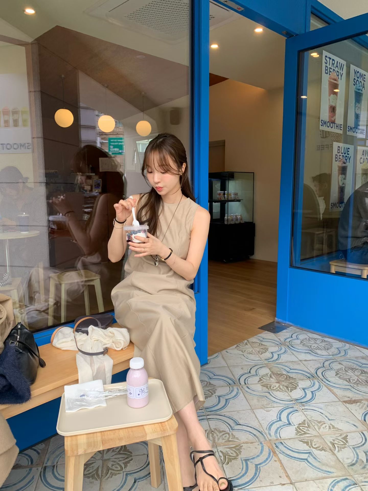 Elegant one piece long dress (with inner dress)