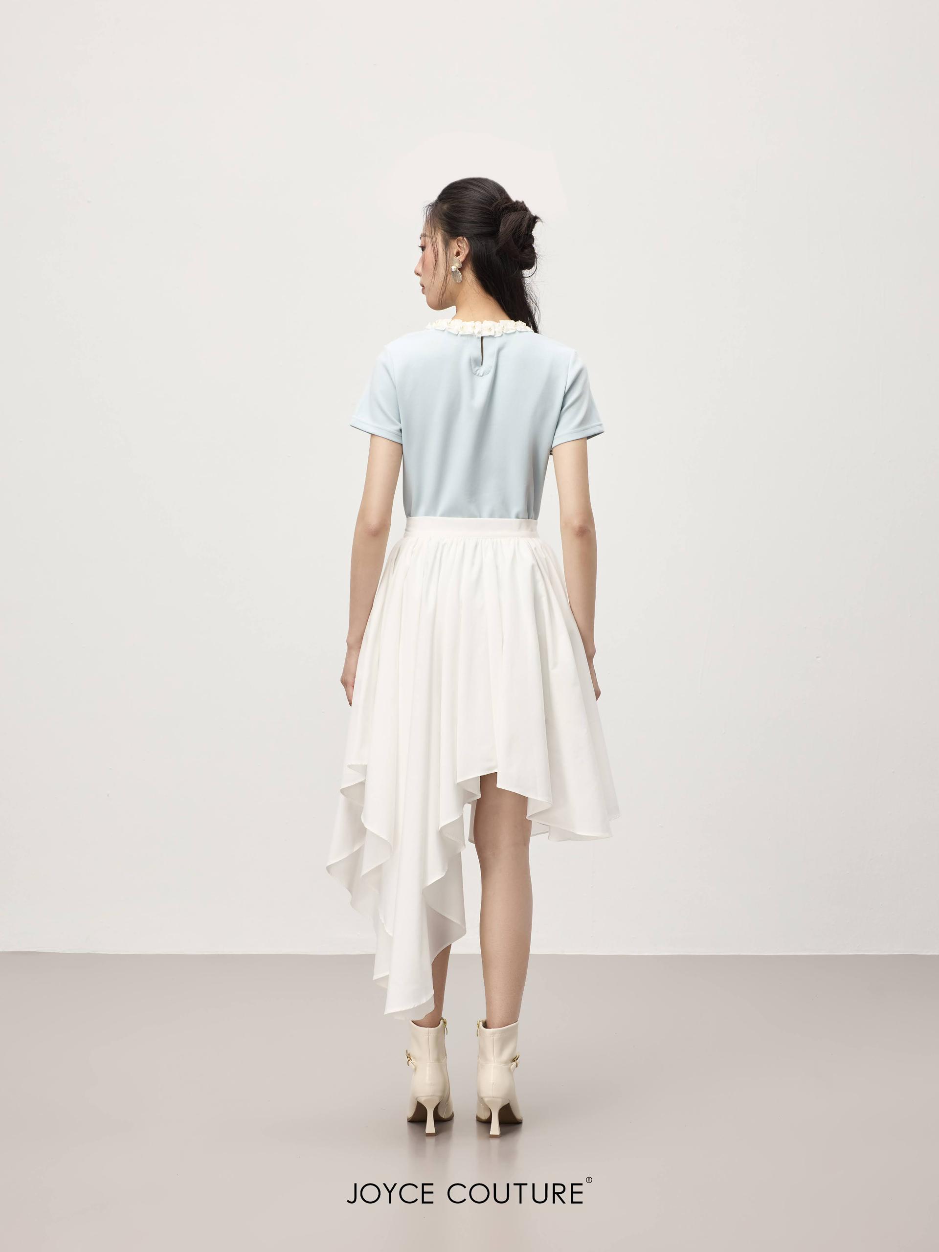 不对称喇叭形设计半裙 S0168