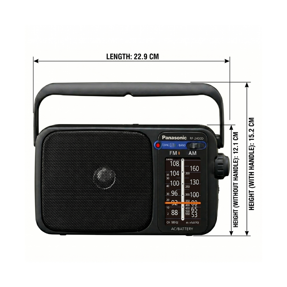Panasonic Portable AM/FM Radio  RF-2400D IE