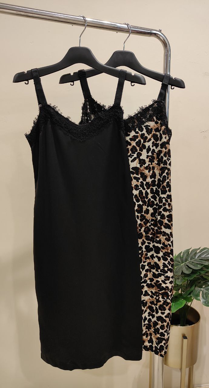 蕾丝边吊带连身裙 KB7068