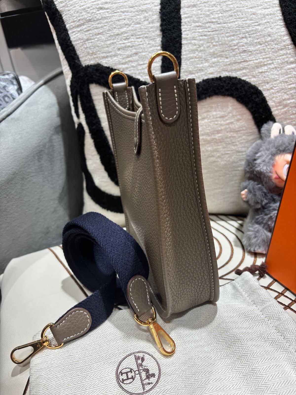 全新Hermes mini evelyne STAMP K 大象灰金扣 100%Authentic,100%new 全新✅dust bag ✅box  