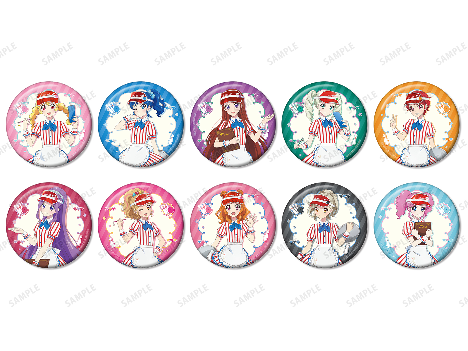 星夢學園 Aikatsu! × ROUND1 vol.2 10cm大襟章 #P-AKG0317 [armabianca] (PRE-ORDER) [2026/05]