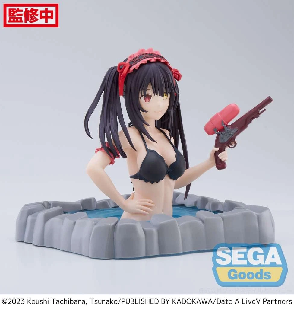 Sega, Luminasta Figure: Date Alive, Tokisaki Kurumi 約會大作戰 時崎狂三 (湯上 Ver.) 黑色蕾絲泳裝版