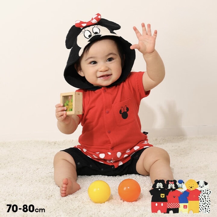 🇯🇵預訂 日本直送🇯🇵Babydoll x Disney五色人物造型連帽短袖連身服