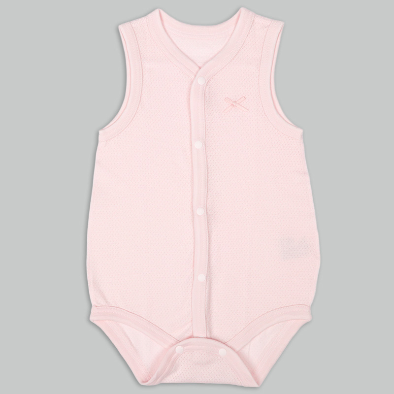 🇯🇵預訂 日本直送🇯🇵水果印花純棉網眼前開式無袖背心包屁衣兩件套