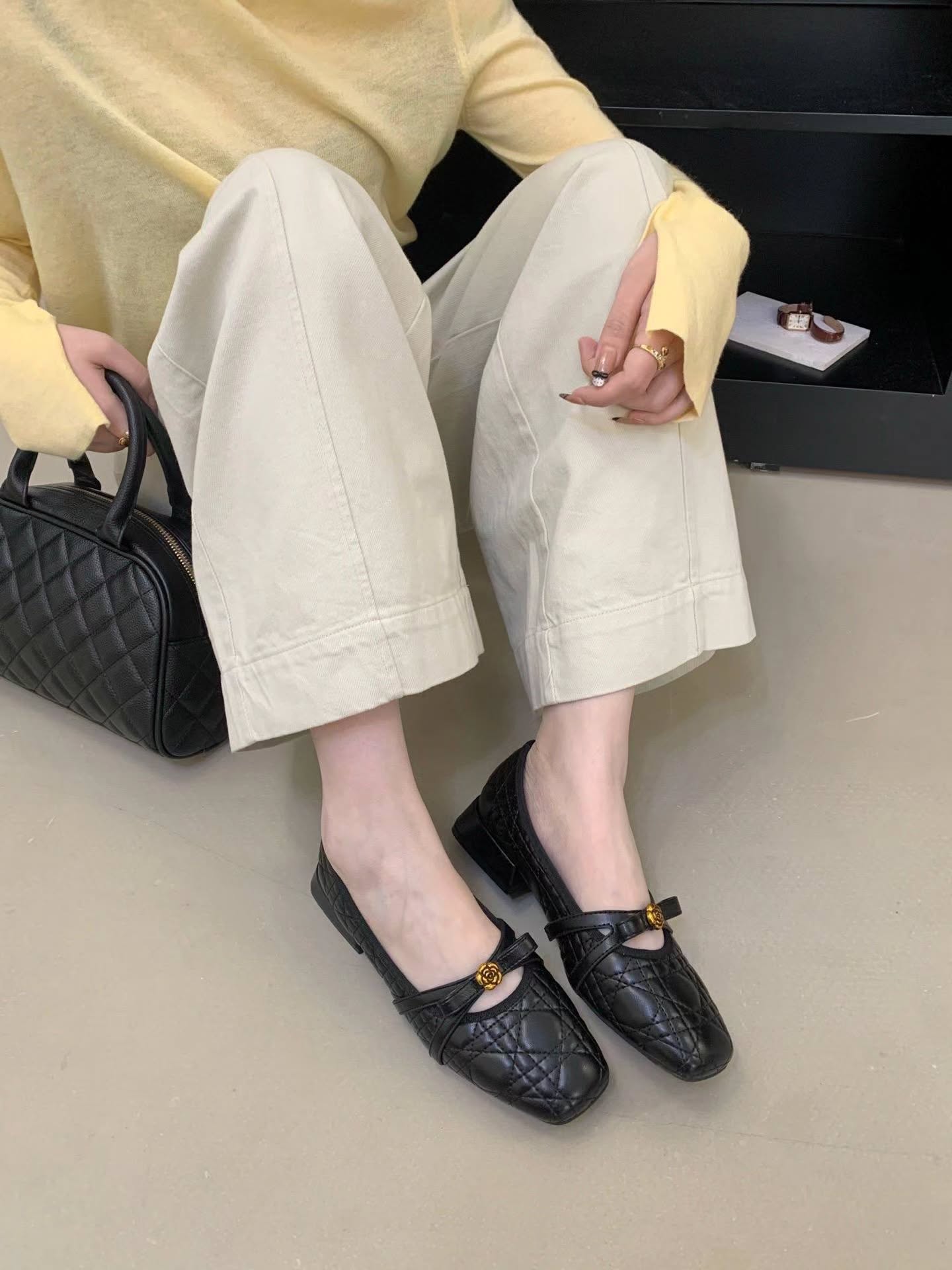 101 小香风玫瑰扣单鞋 🇨🇳