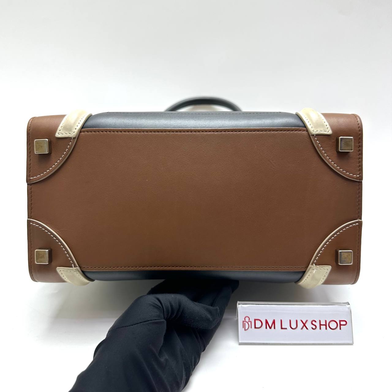 Celine Tricolor Luggage Tote GHW