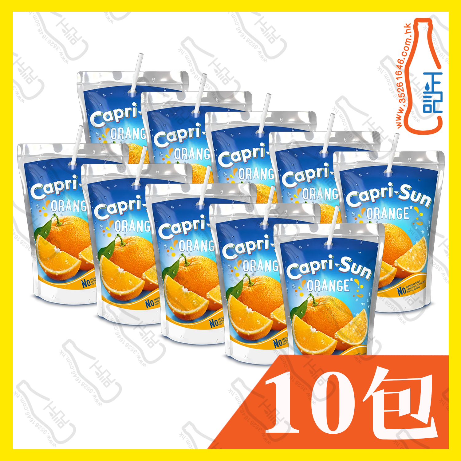 韓國Capri Sun - 橙汁 200ml x 10包 /箱