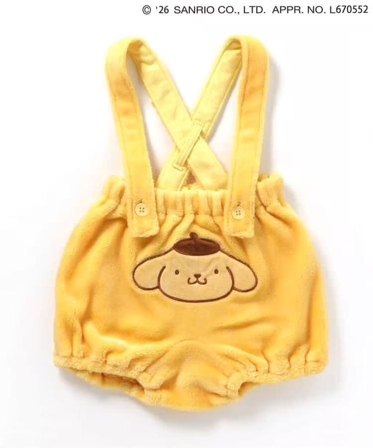 Sanrio 嬰兒吊帶褲 Hello Kitty MyMelody Pompompurin 水怪