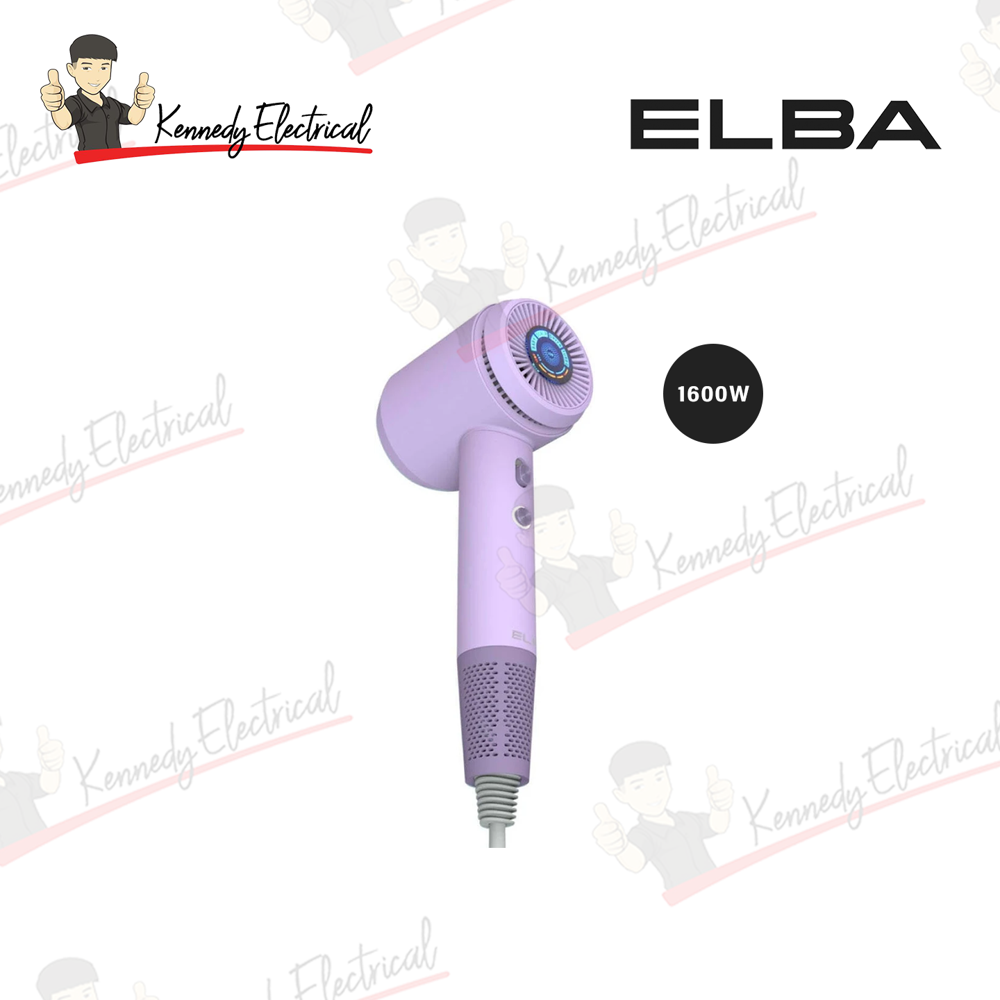 Elba 1600W Airlux Dc Motor Hair Dryer (Candy Purple) EHD-Q4643D(PP)