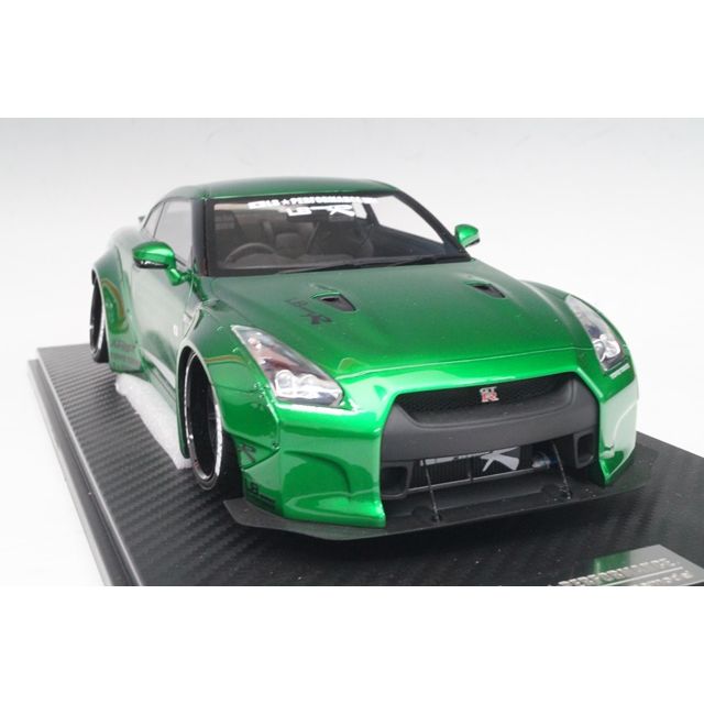 #In-stock OM-1/18-LB-WORK NISSAN GTR R35 DUCKTAIL Candy Green